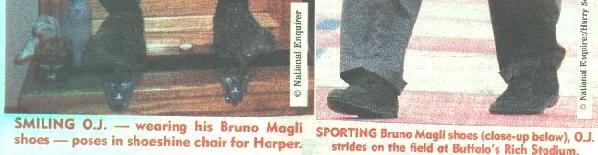 Details of Bruno Magli shoe photos as published in National Enquirer